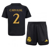 Koszulka piłkarska Real Madrid Daniel Carvajal #2 Strój Trzeci dla dzieci 2023-24 tanio Krótki Rękaw (+ Krótkie spodenki)